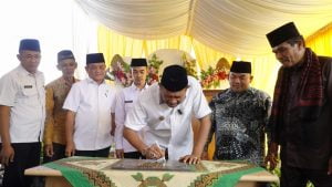 Hadiri Peresmian Mushollah, Afandin Dapat Dukungan Warga Hinai Jadi Bupati Langkat di 2024-2029