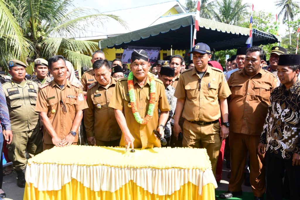Bupati DS Resmikan Jalan Palapa Desa Tandem Hilir II
