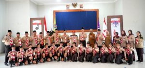 Wabup Lepas Kontingen Pramuka Deli Serdang Ikuti Lomba Tingkat IV Kwardasu