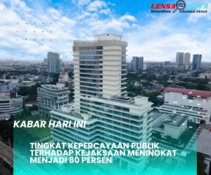 Tingkat Kepercayaan Publik Terhadap Kejaksaan Meningkat Menjadi 80 Persen