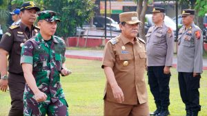 Wabup Hadiri Apel Gelar Pasukan Ops Ketupat Toba 2023 di Polresta Deli Serdang