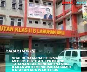 Soal Dugaan Napi Bermain FB di Rutan Labuhan Deli, KPR Bilang Tahanan Tak Mengaku, Kakanwil Kemenkumham Sumut : Ada Wartelsus