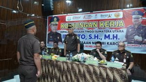 Kunker Ke Kejari Karo, Kajati Sumut Ingatkan Seluruh Jajaran Kompak dan Tangani Perkara Dengan Profesional