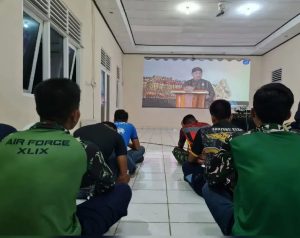 Personel Lanud Dominicus Dumatubun Ikut Malam Budaya Peringatan Ulang Tahun ke-77 TNI-AU 2023