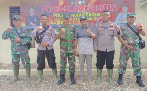 Cegah Kebakaran Hutan dan Lahan, Kapolsek Nurussalam Bersama Muspika Lakukan Patroli