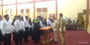 H. Sairun Lantik 32 Kepala Sekolah Dalam Ruang Lingkup Pemerintah Kota Subulussalam