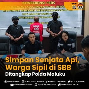 Pemilik Senpi AK-47 di SBB Diringkus Aparat Direskrimum Polda Maluku