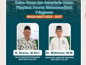 Giarto M.Pdi dan Dr Muthasor Terpilih Pimpin Muhammadiyah Pringsewu 5 Tahun Kedepan