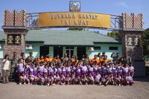 87 Siswa-Siswi TK Kuntum Bahagia Atambua Berkunjung Di Markas Kodim 1605/Belu