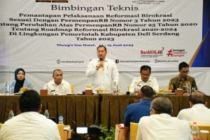 Sekda DS Buka Bimtek Pemantapan Pelaksanaan Reformasi Birokrasi