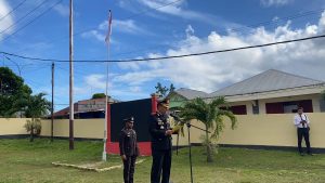 Pimpin Upacara HLP, Kapolres Malra Sampaikan Amanat Kapolda