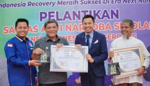 Wabup DS Hadiri Pelantikan Sans dan Seminar Setop Narkoba Mulai Wirausaha