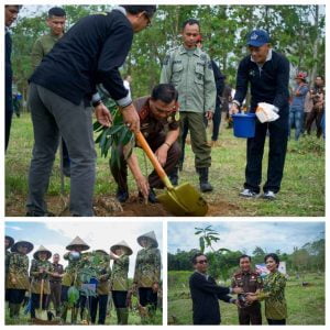 Sambut HBA ke 63, Kajati Sulsel dan Ketua IAD Pimpin Gerakan Penanaman 12.500 Bibit Buah di 63 Lokasi