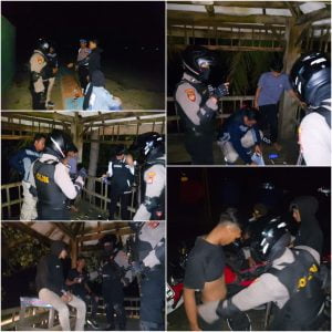 Patser Samapta Polres Pesisir Barat Patroli ke Titik Rawan