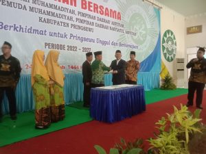H.Giarto S.Ag. M.PD.I Dikukuhkan Menjadi Pimpinan Daerah Muhammadiyah Pringsewu Periode 2022-2027