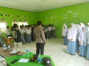 Polsek Pesisir Utara Sosialisasi Hidup Sehat Tanpa Narkotika di Pondok Pesantren Barakatul Qodiri