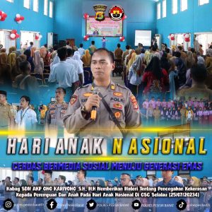 Peringati HAN, Polres Pesisir Barat Sosialisasi Tentang Pencegahan Kekerasan Terhadap Perempuan dan Anak