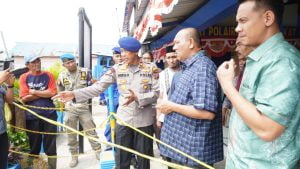 Tinjau Dermaga Pangkalan Berandan yang Runtuh, Syah Afandin: Direncanakan Segera Dibangun di P APBD