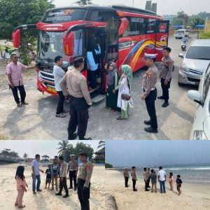 Demi Kenyamanan Wisatawan, Polres Pesisir Barat Giatkan Patroli