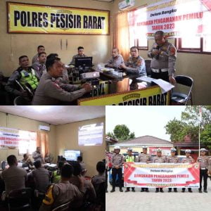Polres Pesisir Barat Gelar Latihan Peningkatan Kemampuan Fungsi Teknis Lalu Lintas