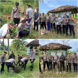 Polri Lestarikan Negeri Melalui Penanaman Pohon Sejak Dini