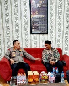 Kapolresta Deli Serdang terima Kunjungan Komisioner Bawaslu Kabupaten Deli Serdang Yang Baru