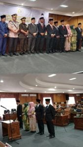 Ketua DPRD OKU, Ir. H. Marjito Bachri Lantik 5 Anggota PAW Dalam Rapat Paripurna DPRD OKU