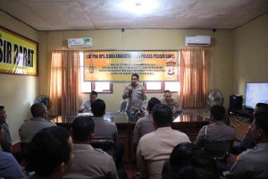 Polres Pesisir Barat Laksanakan Latihan Pra Operasi Zebra Krakatau 2023
