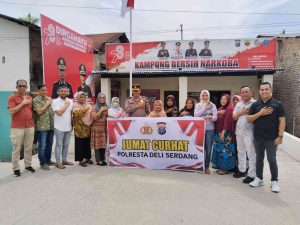 Kunjungan Rutin Polresta Deli Serdang Akan Jum’at Curhat Untuk Kampung Bebas Narkoba