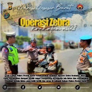 Operasi Zebra Krakatau 2023 Polres Pesisir Barat Fokus Melaksanakan Penindakan 7 Prioritas Pelanggaran