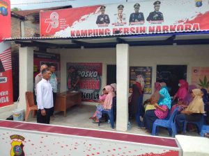 Polresta Deli Serdang Laksanakan Penyuluhan Narkoba dan Gelar Penilaian Kampung Bebas Narkoba dari Wadirnarkoba Poldasu