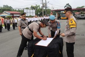 Kapolresta Deli Serdang Pimpin Sertijab Kabag Ops Polresta Deli Serdang