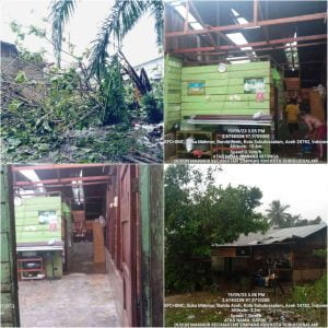 Bangunan SDN & Rumah Warga Suka Makmur Kota Subulusslam Rusak Diterpa Angin Puting Beliung