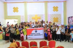 Polres Labuhanbatu Gelar Minggu Kasih di Gereja GPdi Ujung Bandar