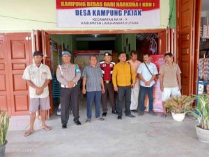Bersama Warga, Polsek Na IX-X Komitmen Tolak Peredaran Narkoba