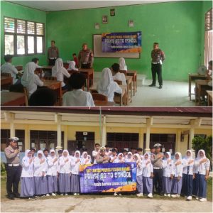 Satuan Lalu Lintas Polres Pesisir Barat Berkunjung ke Sekolah SMAN 1 Karya Punggawa
