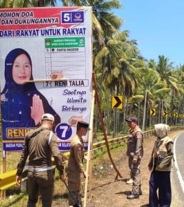Buntut Dari Pencopotan Banner, Salah Satu Calon Legislatif Kecewa Dengan Panwas Kecamatan