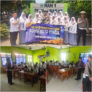 Satuan Lalu Lintas Polres Pesisir Barat Goes to School ke Sekolah MAN 1 Pesisir Barat