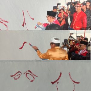 Coretan Awal Lomba Mural, MTH-PB Gambar  Sosok Ini