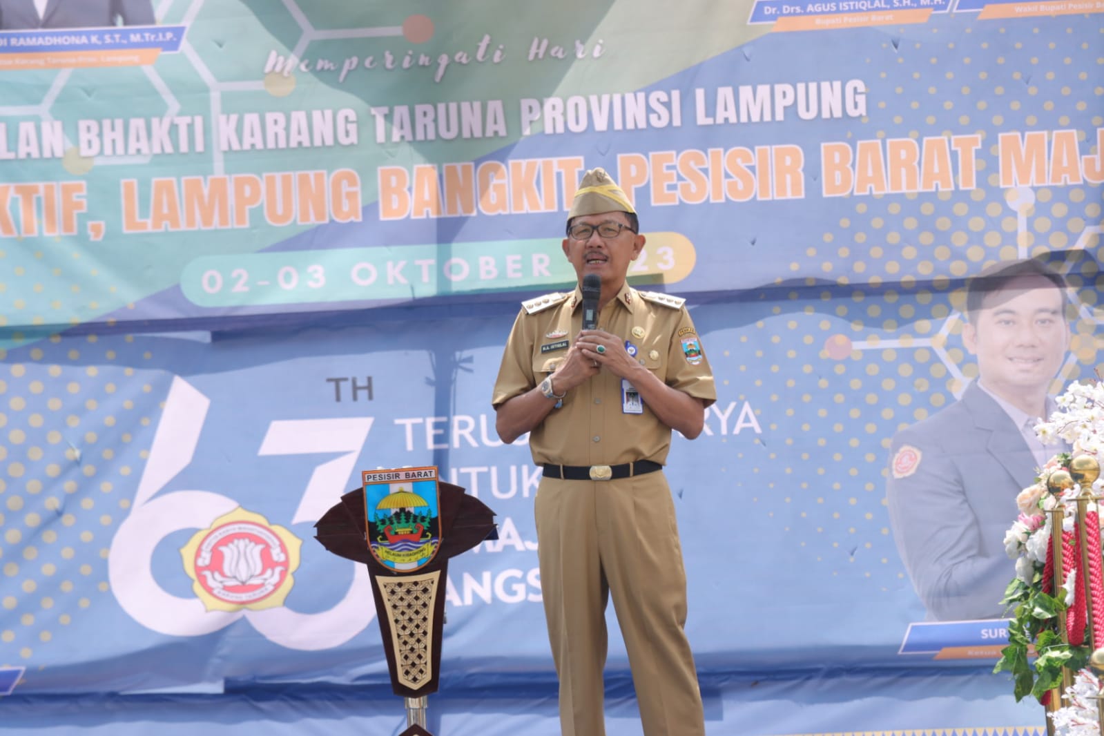 Bupati Pesisir Barat Resmi Membuka HUT ke-63 Karang Taruna di Pesisir Barat