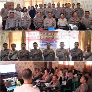 Polres Pesisir Barat Terima Kunjungan Supervisi Setum Polda Lampung