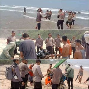 6 Orang Nelayan Korban Laka Laut Berhasil di Evakuasi Polres Pesisir Barat