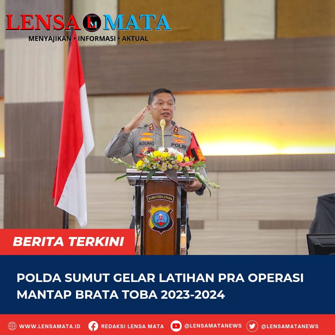 Polda Sumut Gelar Latihan Pra Operasi Mantap Brata Toba 2023-2024