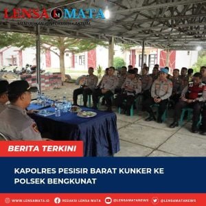 Kapolres Pesisir Barat Kunker ke Polsek Bengkunat