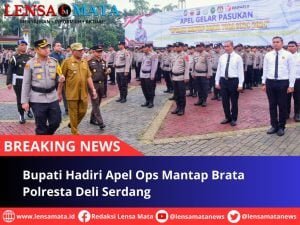 Bupati Hadiri Apel Ops Mantap Brata Polresta Deli Serdang