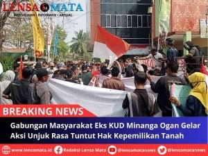 Gabungan Masyarakat Eks KUD Minanga Ogan Gelar Aksi Unjuk Rasa Tuntut Hak Kepemilikan Tanah