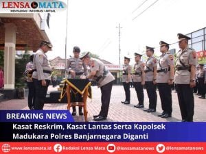 Kasat Reskrim, Kasat Lantas Serta Kapolsek Madukara Polres Banjarnegara Diganti