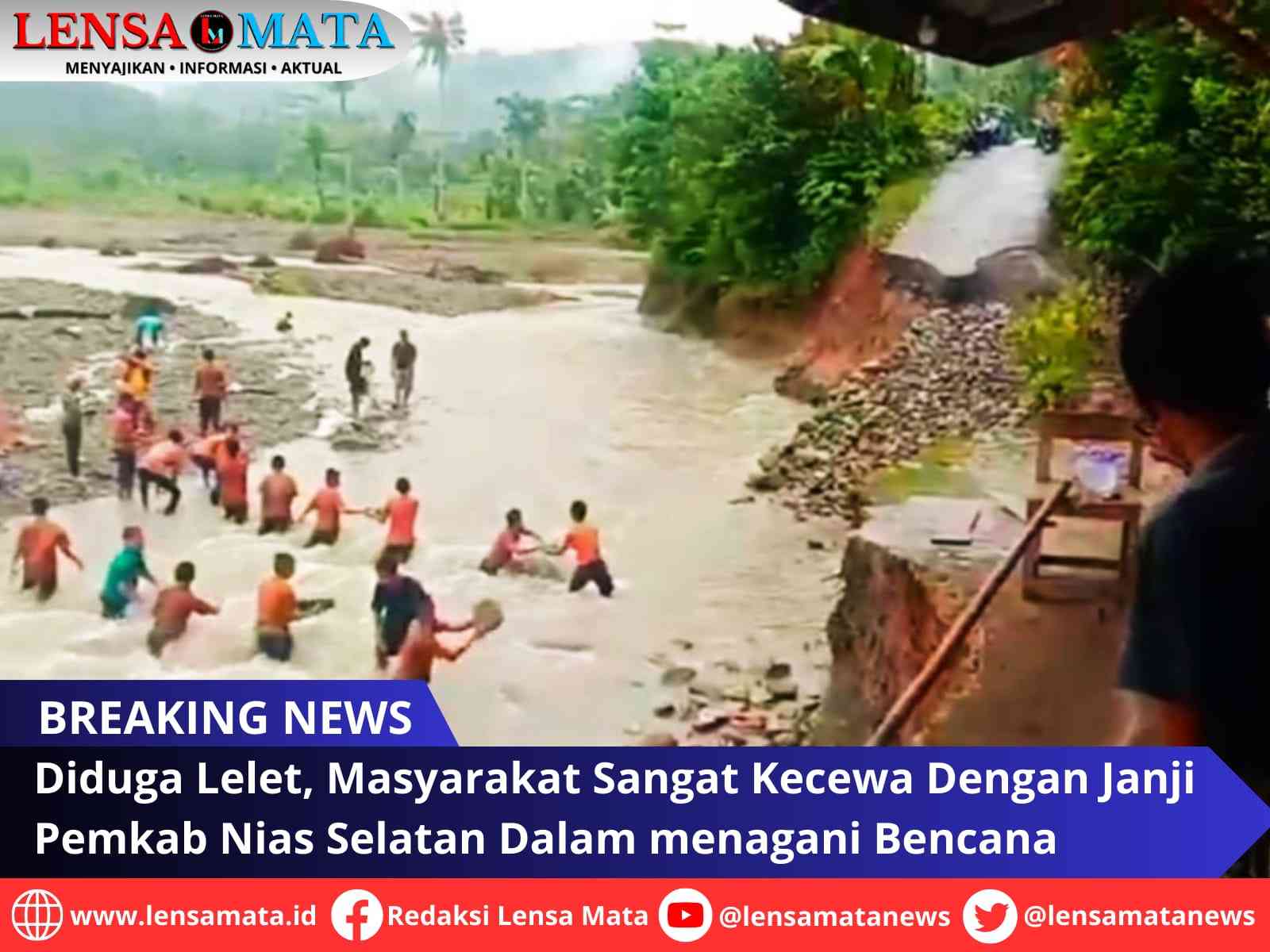 Diduga Lelet, Masyarakat Sangat Kecewa dengan Janji Pemkab Nias Selatan Dalam Menangani Bencana