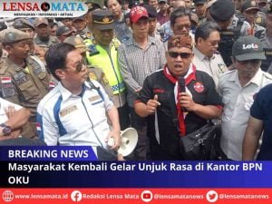 Masyarakat Kembali Gelar Unjuk Rasa di Kantor BPN OKU