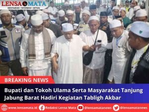 Bupati dan Tokoh Ulama Serta Masyarakat Tanjung Jabung Barat Hadiri Kegiatan Tabligh Akbar